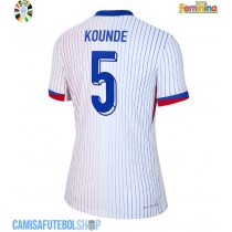 Camisa de time de futebol França Jules Kounde #5 Replicas 2º Equipamento Feminina Europeu 2024 Manga Curta